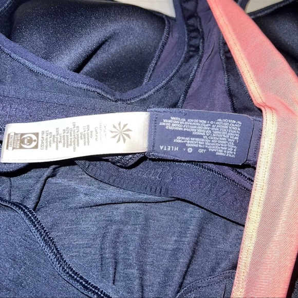 Athleta Navy Blue/Orange Hullabraloo Support Top - Picture 8 of 8